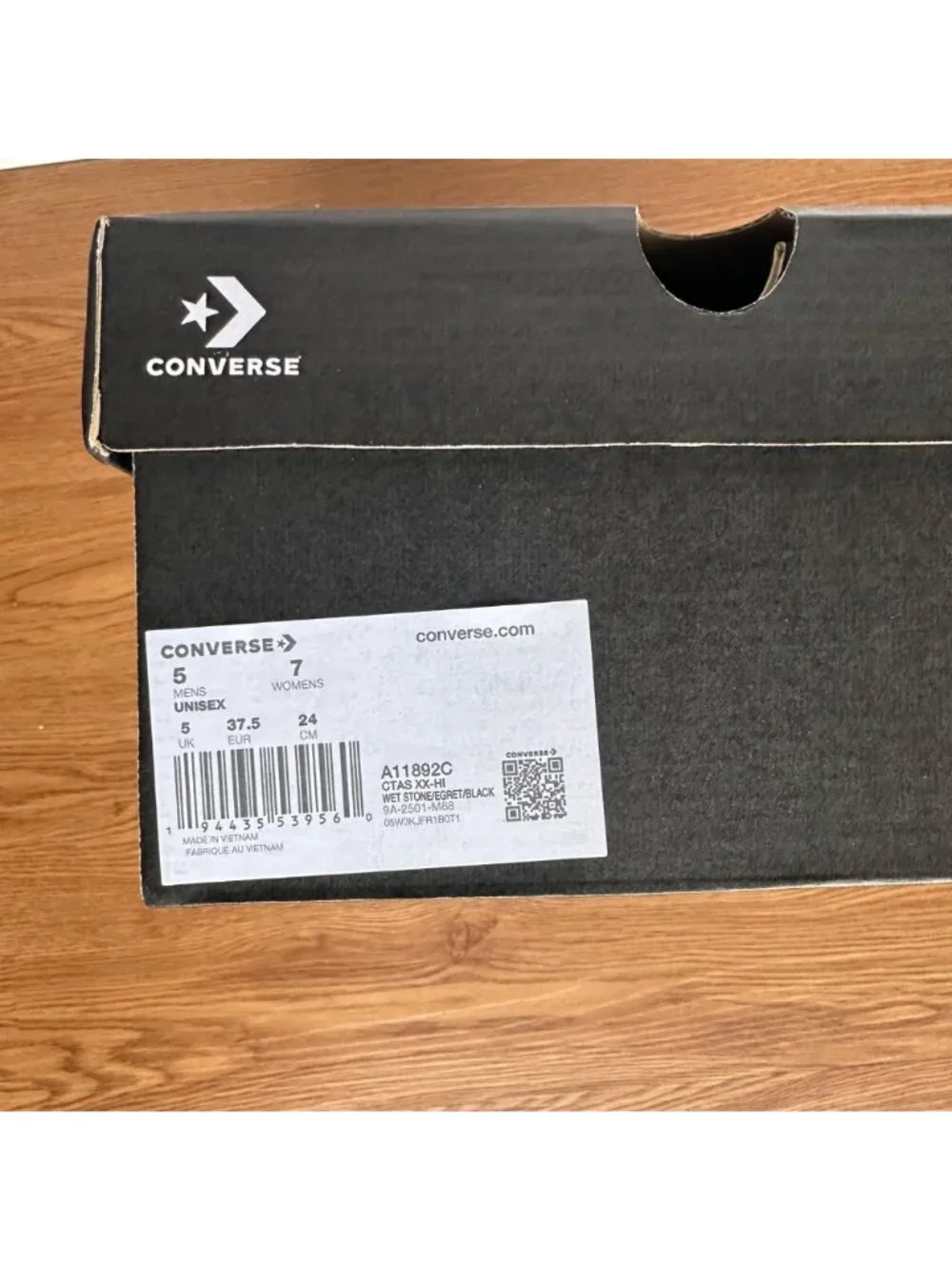 ⭐Converse Chuck Taylor XXHi Buckles 7 Women's Knee-high Boots Shoes Gray A11892C